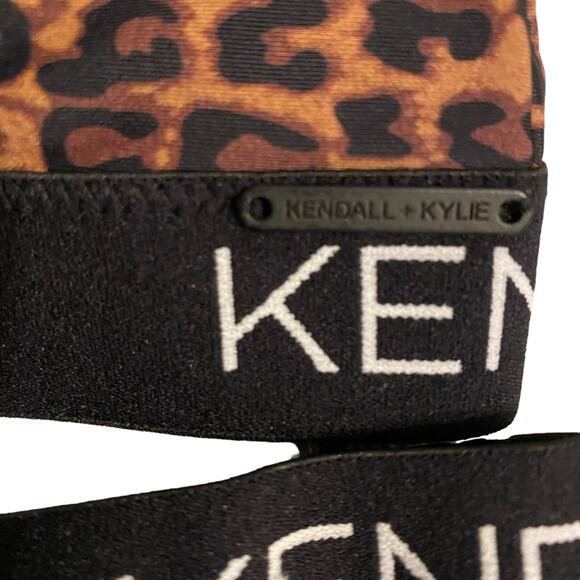 Women’s sexy leopard cheetah animal print triangle bikini. Kendall & Kylie 2pc. - Picture 5 of 11